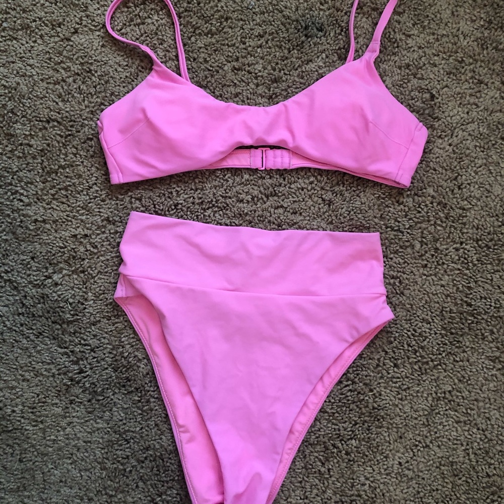 Aerie pink bikini set